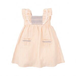 NEW BABIDU girl's begonia dress in orange